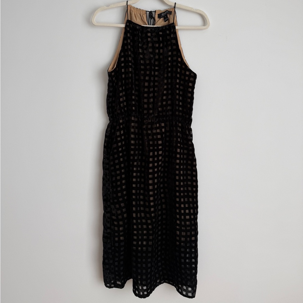 Anthropologie velvet black dress (NWT)